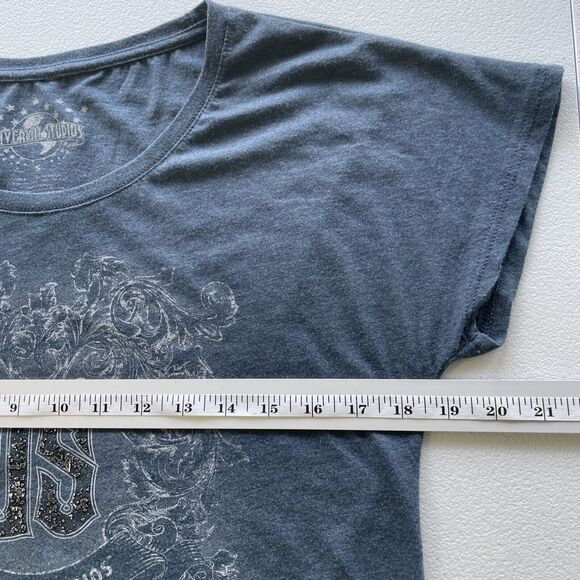 Universal Studios Short Sleeve Graphic Tee Womens Size Small Blue T Shirt - Picture 7 of 8